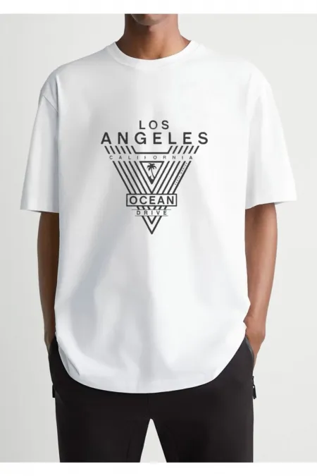 Oversize Los Angeles Printed T-shirt