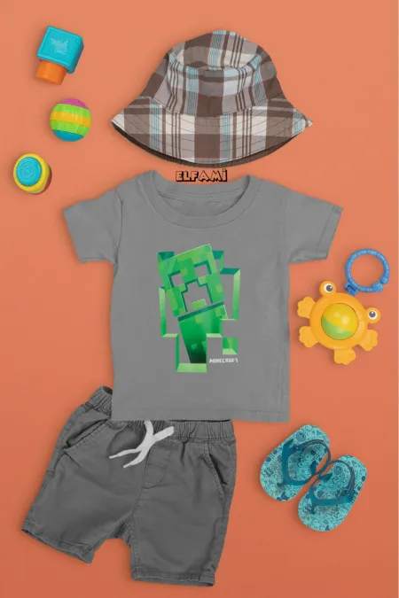 T-shirt imprimé Creeper pour fille/garçon