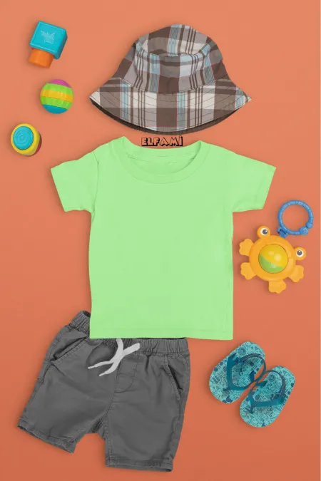 T-shirt de couleur unie pour filles/garçons