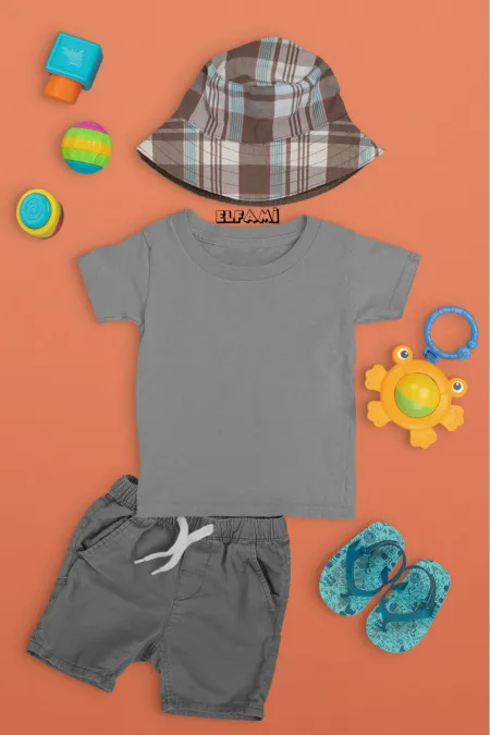 T-shirt de couleur unie pour filles/garçons