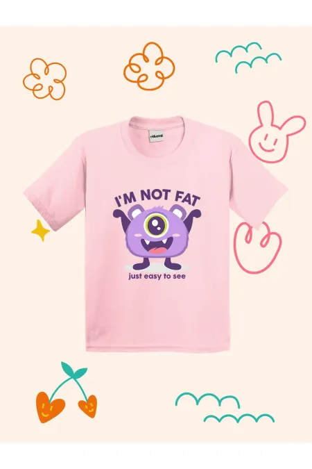 Cute Monster Design Printed Kids T-shirt