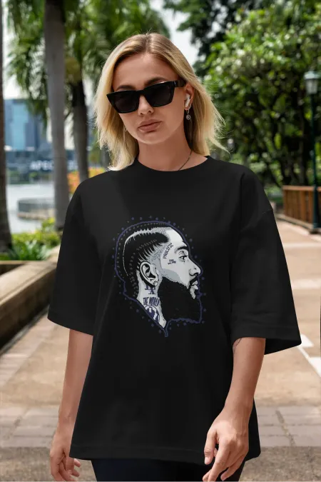 PROLTFIC Unisex Men's/Women's Custom Printed Oversize Cotton Crew Neck T-Shirt