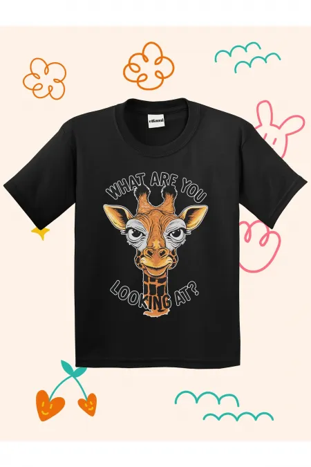 Giraffe Print Kids T-shirt