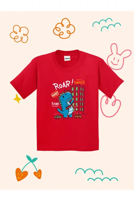 Roar Dino Printed Kids T-shirt