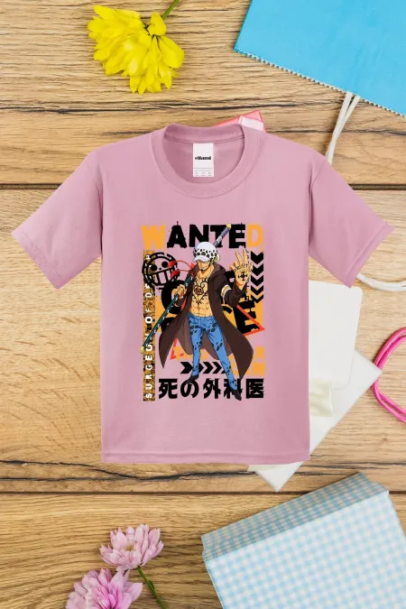 T-shirt imprimé OnePiece Wanted pour enfants