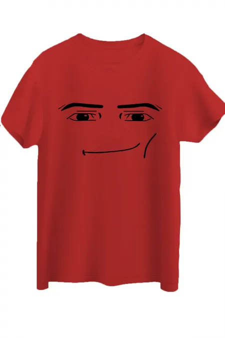Roblox Face Man T-Shirt White Unisex T-Shirt