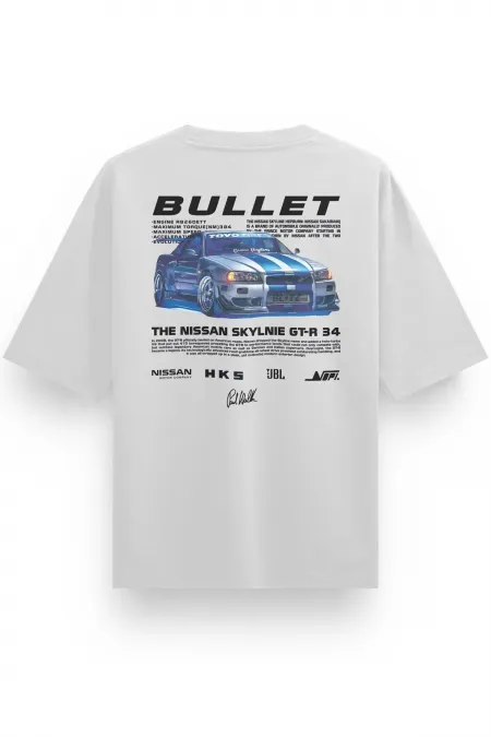 Fast and Furious Paul Walker Nissan Skyline GT-R Oversize Unisex Tshirt