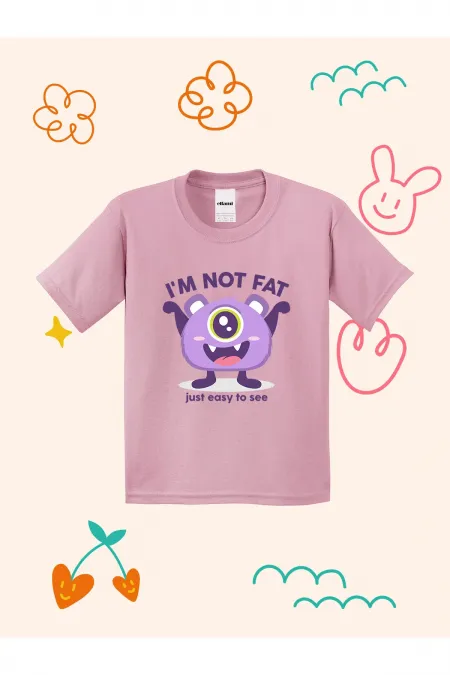 Cute Monster Design Printed Kids T-shirt