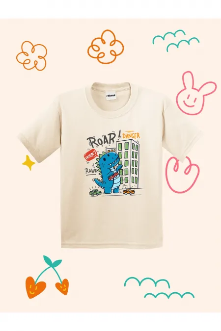 Roar Dino Printed Kids T-shirt
