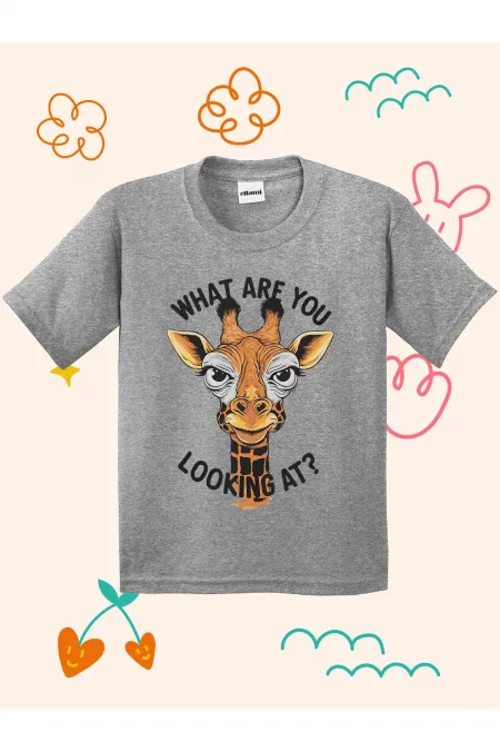 Giraffe Print Kids T-shirt