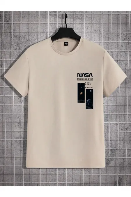Black Oversized NASA Printed T-shirt - Oversized Printed garalio