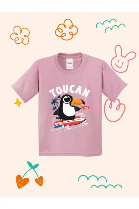 Toucan Time Design Printed Kids T-shirt