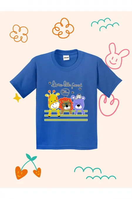 Three Little Friends themed kids' t-shirt
