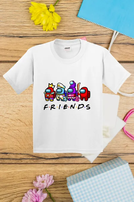 T-shirt imprimé Among Us Friends pour enfants