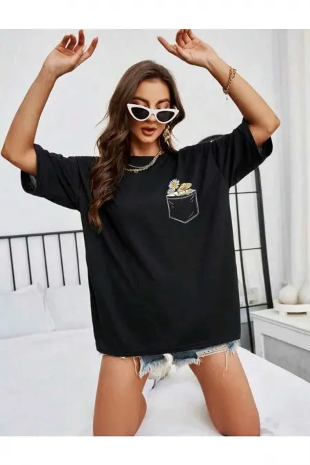 Unisex Cotton Crew Neck Oversize T-shirt