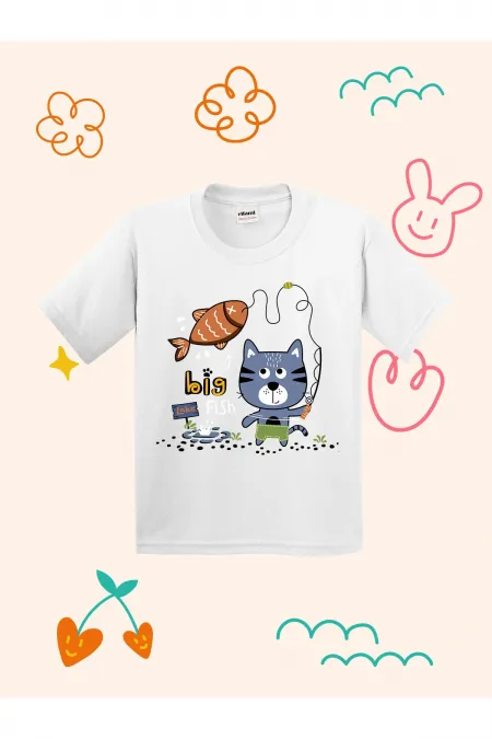 Big Fish Lake Design Kids T-shirt