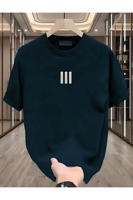 3 Striped White Men's T-shirt