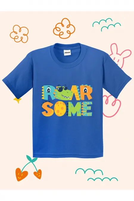 Dino Roar Some Printed Kids T-shirt