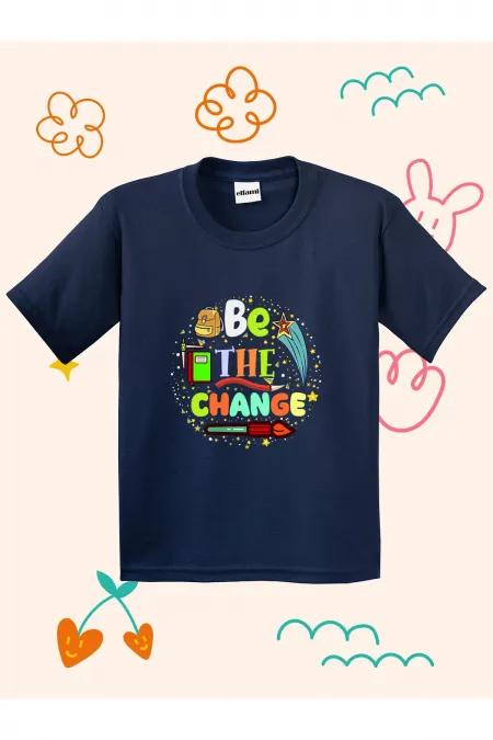 Be The Change Printed Kids T-shirt