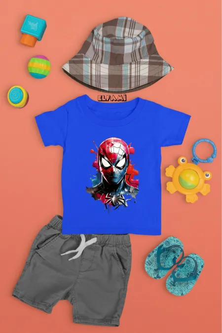 T-shirt imprimé Spider-Man pour fille/garçon