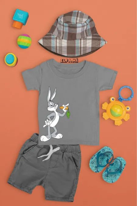 T-shirt imprimé Bugs Bunny pour fille/garçon