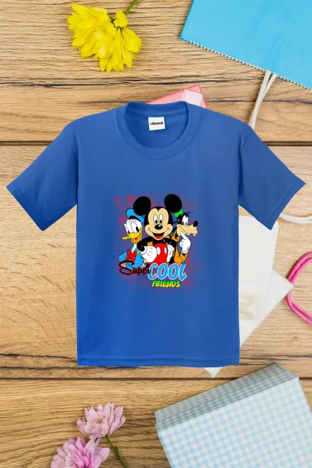 T-shirt imprimé Mickey et ses amis cool pour enfants