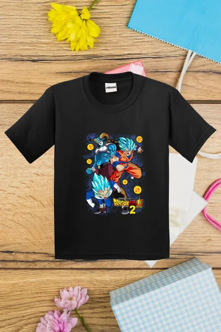 T-shirt imprimé Dragon Ballz 2 pour enfants