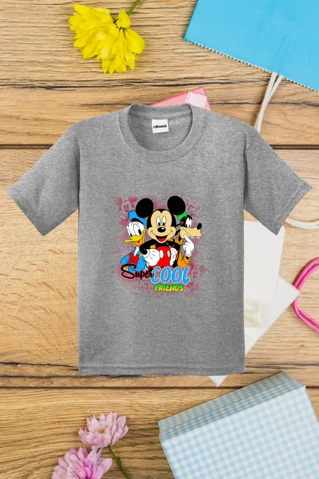 T-shirt imprimé Mickey et ses amis cool pour enfants