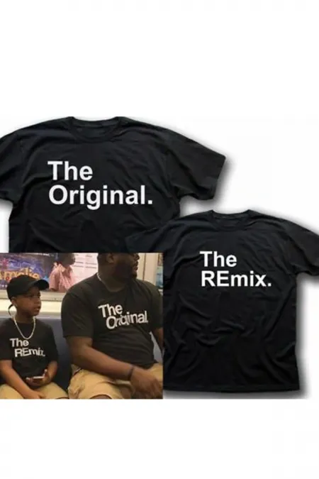 Baba Oğul Tişört Kombini The Original The Remix 2li Bedenleri Soru Sora Mesaj Atın