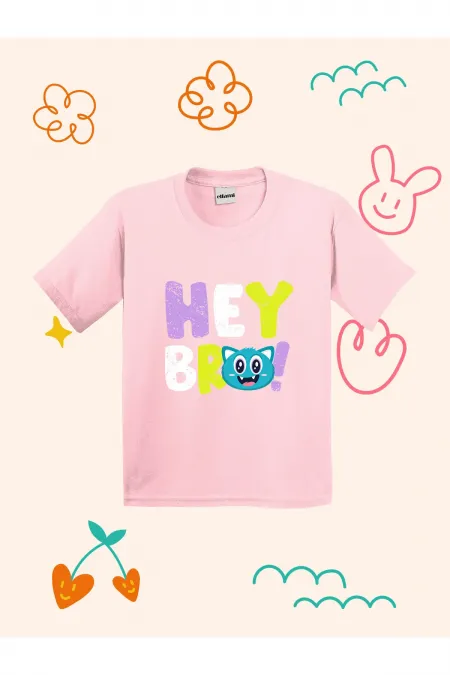 Hey Bro Design Kids T-shirt