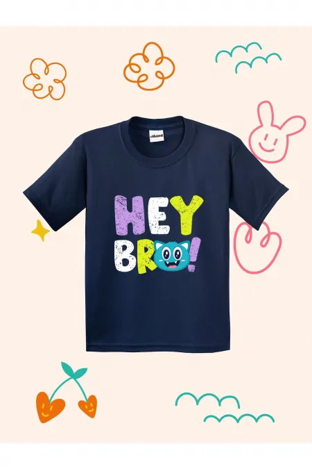 Hey Bro Design Kids T-shirt