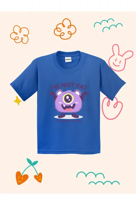 Cute Monster Design Printed Kids T-shirt