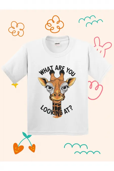 Giraffe Print Kids T-shirt