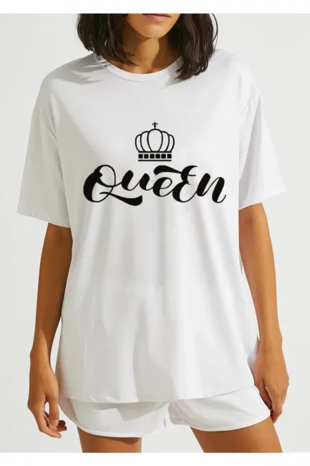 Queen Printed Oversize T-shirt