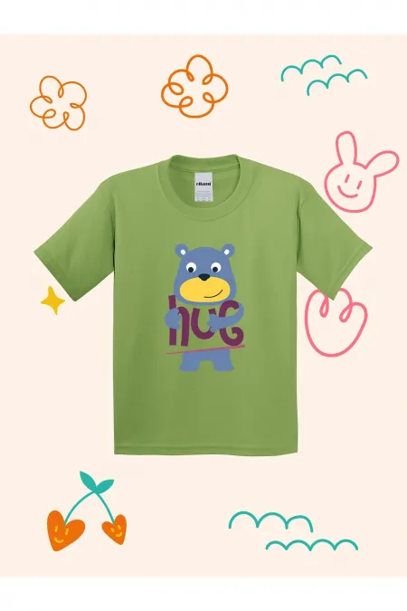 Hug Design Printed Kids T-shirt