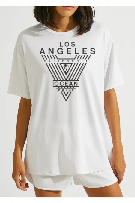 Los Angeles Printed Oversized T-shirt