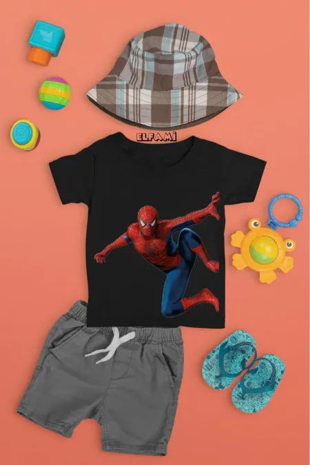 T-shirt imprimé Spider-Man pour fille/garçon