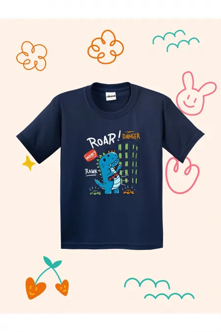 Roar Dino Printed Kids T-shirt