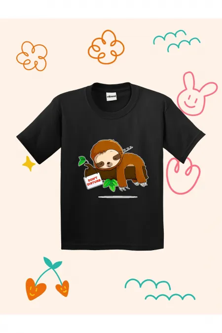 Don't Disturb Printed Kids T-shirt