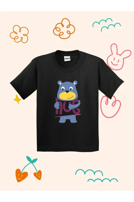 Hug Design Printed Kids T-shirt