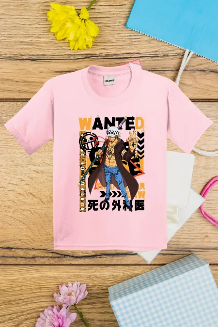 T-shirt imprimé OnePiece Wanted pour enfants