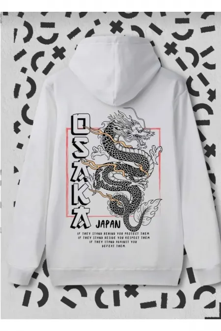Osaka Printed White Sweater