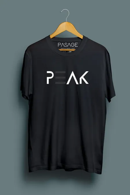 Peak Unisex Baskılı T-shirt
