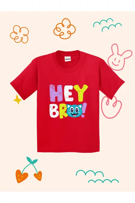 Hey Bro Design Kids T-shirt