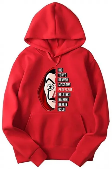 Character Printed Red Sweater