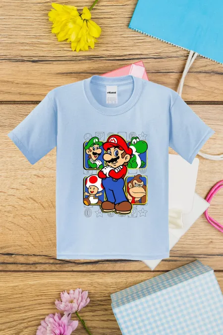 T-shirt imprimé Super Mario pour enfants