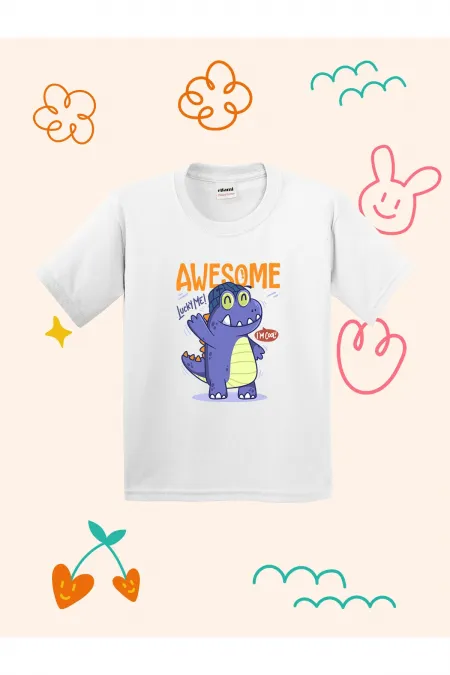 Awesome Dino Design Kids T-shirt