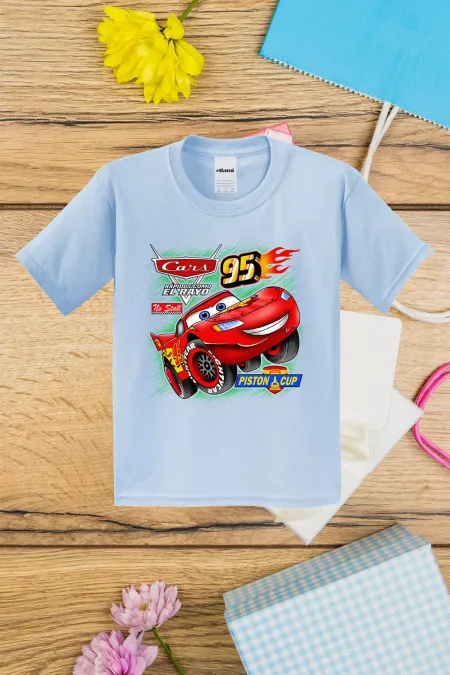 T-shirt imprimé Cars Lightning McQueen pour enfant