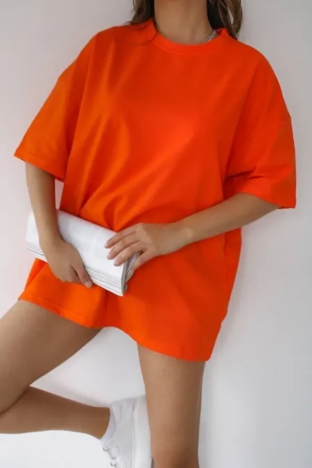 Unisex Crew Neck Cotton Oversize Zero Sleeve Boyfriend T-shirt Beybun Boutique