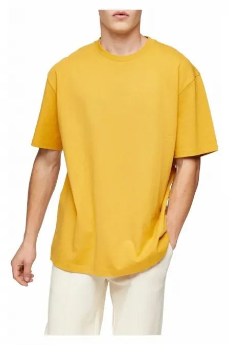 Erkek Oversize Düz T-shirt